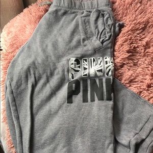 Grey PINK Sweats
